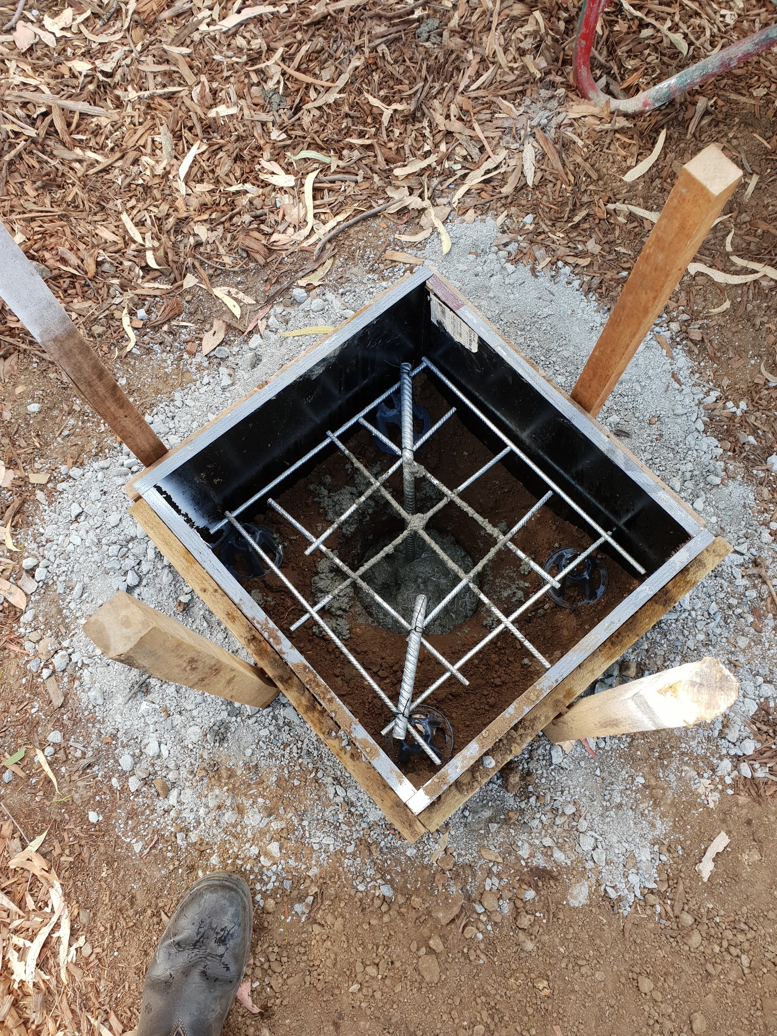 Concrete Container footings